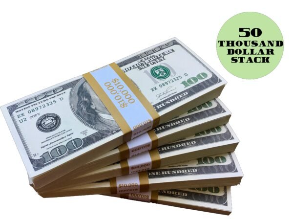 $50,000 PROP MONEY BUNDLE / $100 BILLS / 1996 - 2013 EDITION - Image 2
