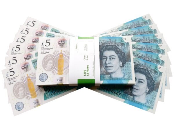 £500 PROP MONEY STACK / £5 NOTES / 2016 - PRESENT EDITION