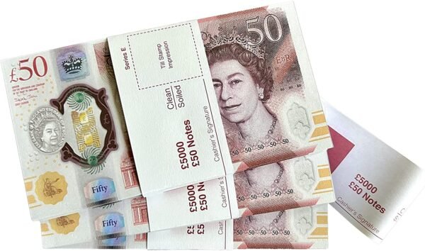 £15,000 PROP MONEY STACK / £50 NOTES / 2021 - PRESENT EDITION